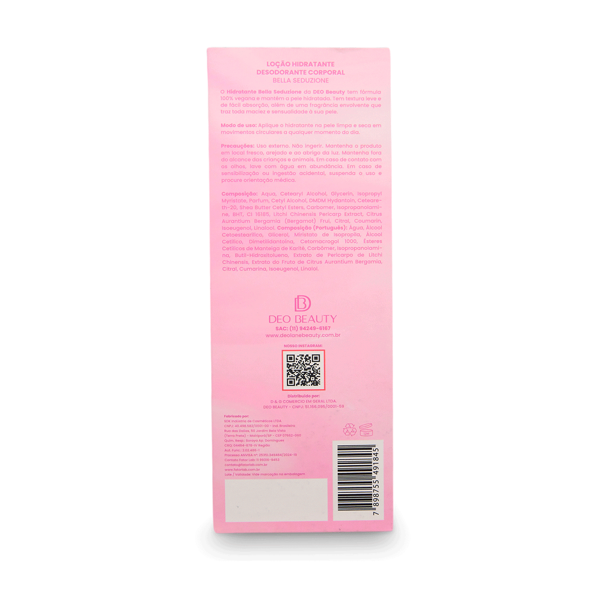 BELLA SEDUZIONE (loção hidratante) 200ml