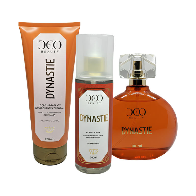 Kit Completo Dynastie - (Perfume 100 ml + Hidratante 200 ml + Body Splash 200 ml)