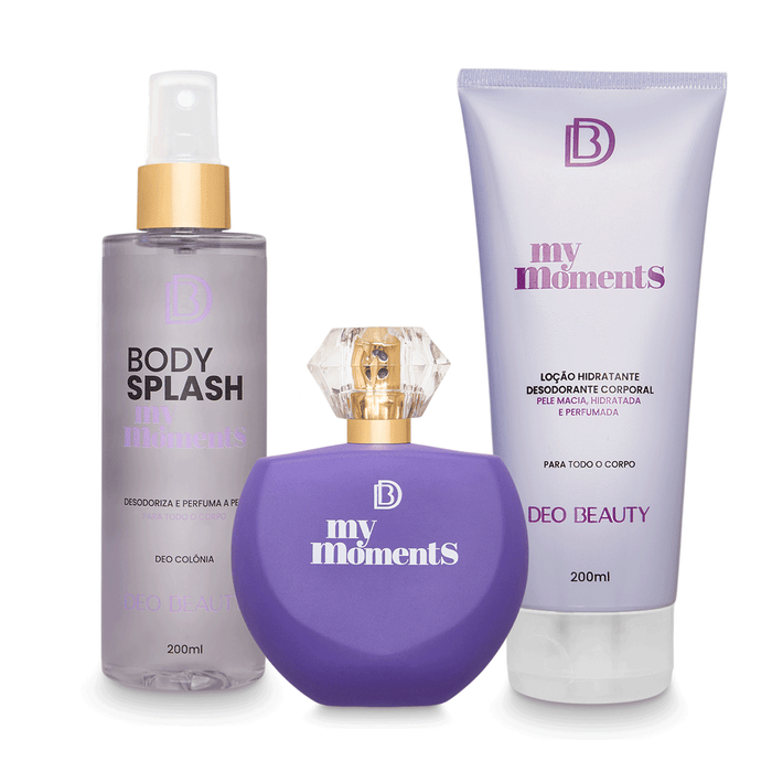 Kit completo My Moments - (Perfume 100 ml + Hidratante 200 ml + Body Splash 200 ml)