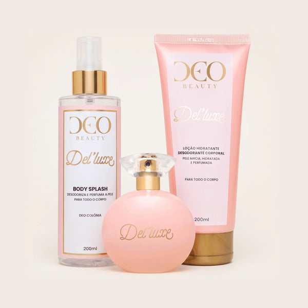 deo-padronizada | Kit completo Del'Luxe  - (perfume 100 ml + hidratante 200 ml + body splash 200 ml)