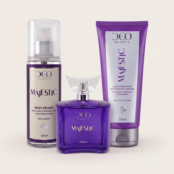 deo-padronizada | Kit Completo Majestic - (Perfume 100 ml + Hidratante 200 ml + Body Splash 200 ml)