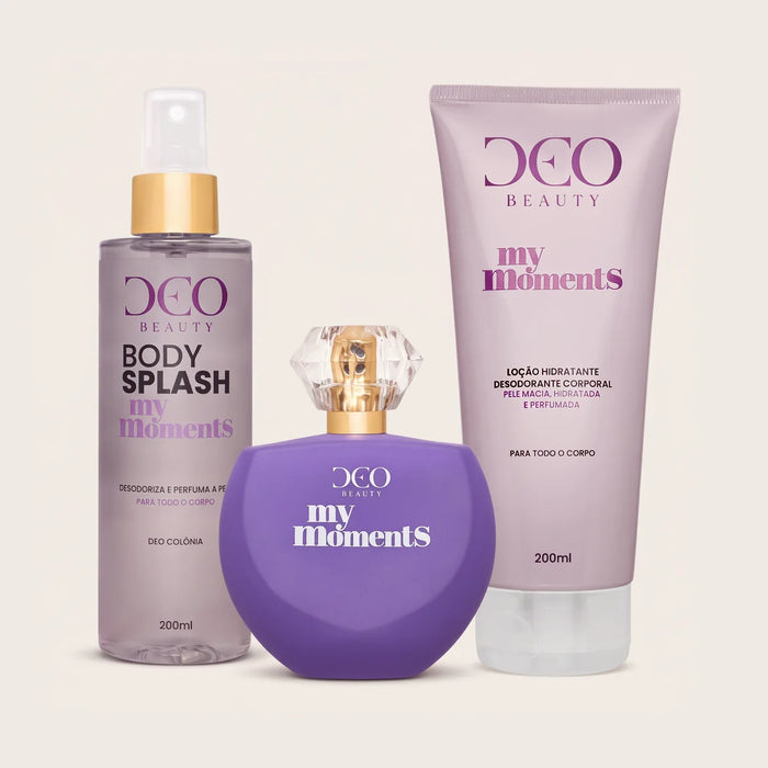 Kit completo My Moments - (Perfume 100 ml + Hidratante 200 ml + Body Splash 200 ml)